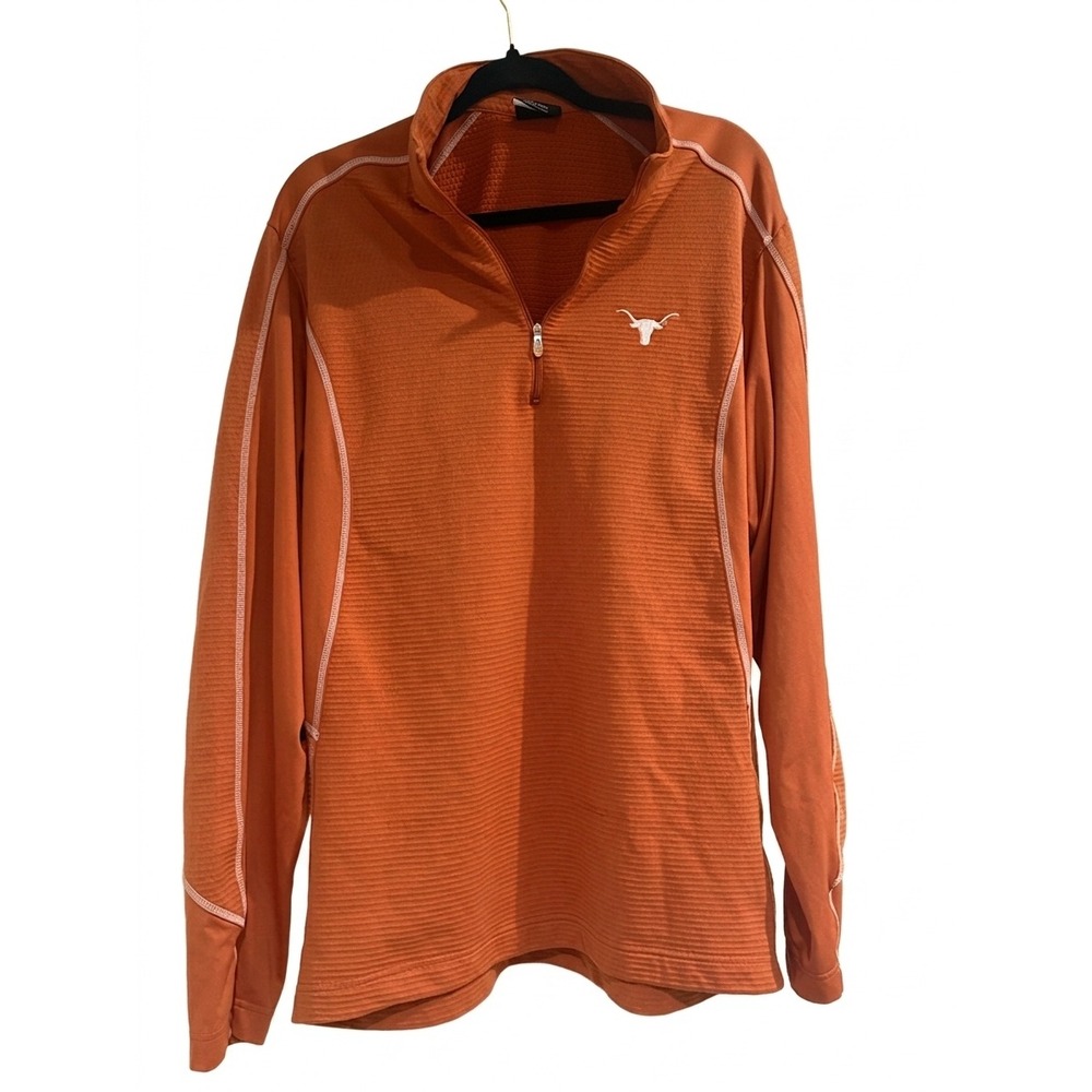 Nike Golf Texas Longhorns Therma-FIT Quarter Zip Pullover‎ Burnt Orange Mens L